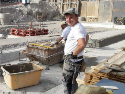 Foto von der Baustelle